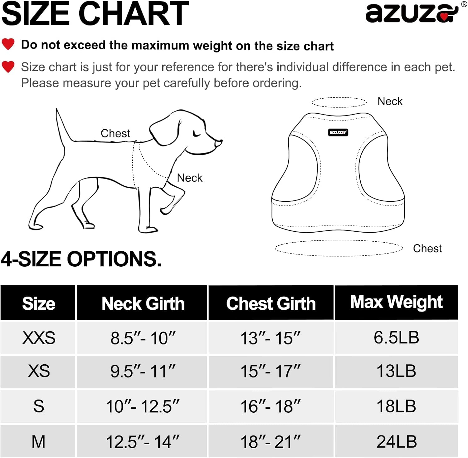 Dog Harness for Small Dogs - Reflective Soft Mesh Small Dog Vest Step-In Harness for Puppies - Teal Blue, XS: 15"-17"