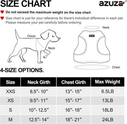 Dog Harness for Small Dogs - Reflective Soft Mesh Small Dog Vest Step-In Harness for Puppies - Teal Blue, XS: 15"-17"