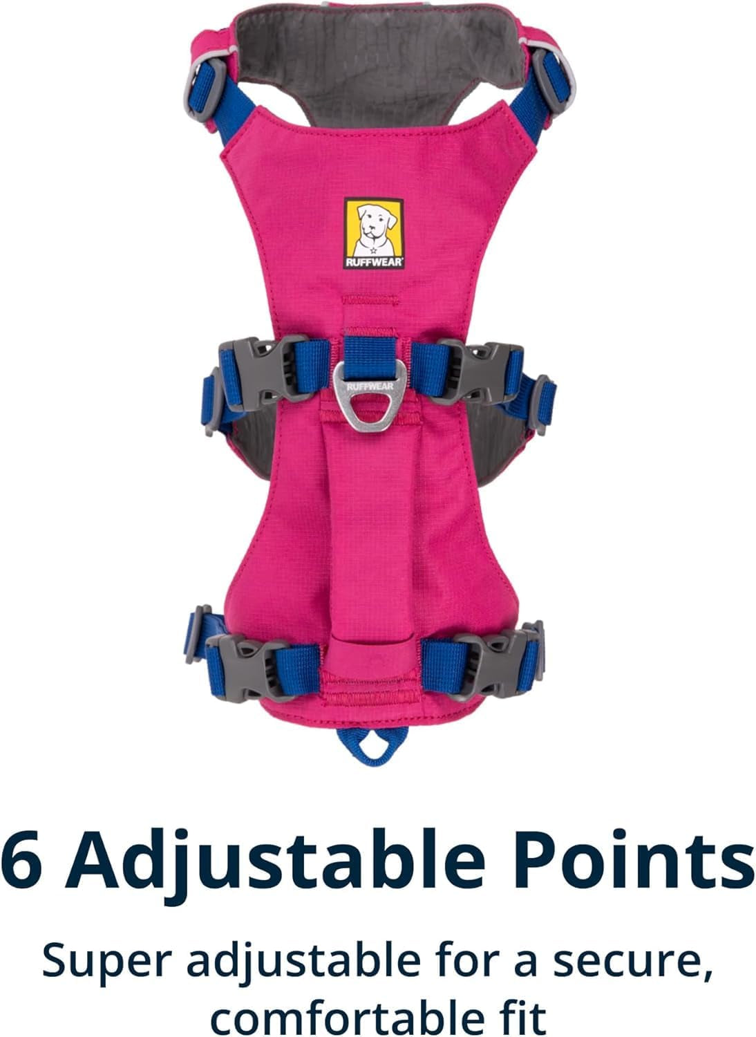 , Flagline Dog Harness, Lightweight and Reflective, No Pull Dog Lift Harness for Hiking, Running and Everyday Use, Alpenglow Pink, Xx-Small