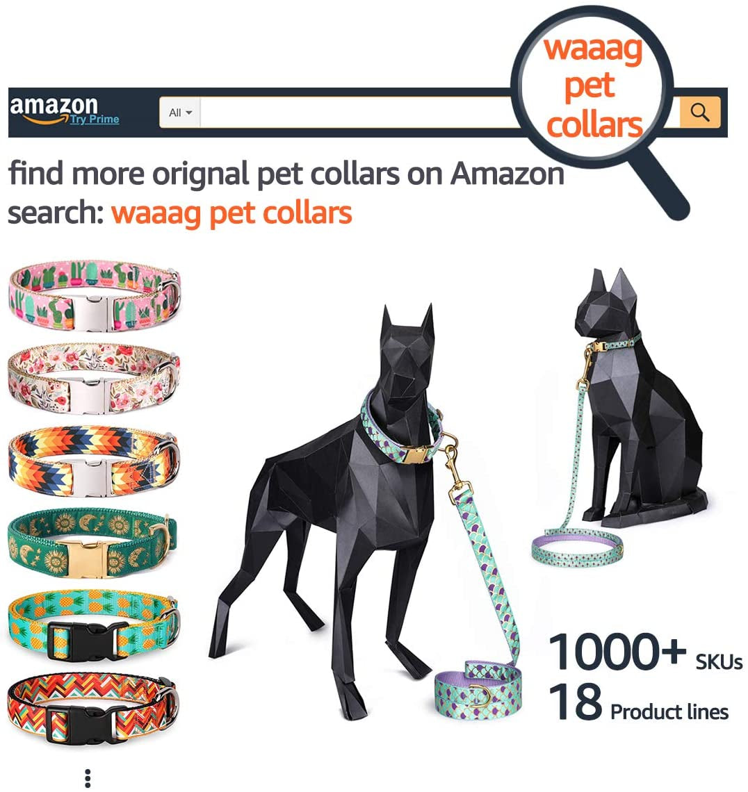 Pet Supplies, (Tropical Pineapple) Cat Collar, Dog Collar, Cat Leash, Dog Leash, Small Dog Collar, Medium Dog Collar, Large Dog Collar (Pet Collar, XS)
