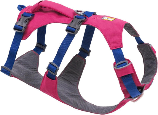 , Flagline Dog Harness, Lightweight and Reflective, No Pull Dog Lift Harness for Hiking, Running and Everyday Use, Alpenglow Pink, Xx-Small