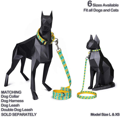 Pet Supplies, (Tropical Pineapple) Cat Collar, Dog Collar, Cat Leash, Dog Leash, Small Dog Collar, Medium Dog Collar, Large Dog Collar (Pet Collar, XS)
